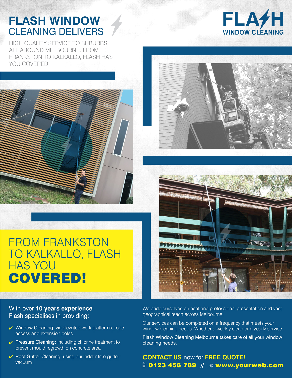 Design de Panneau par Marketing Wings pour Flash Window Cleaning | Design #12694024