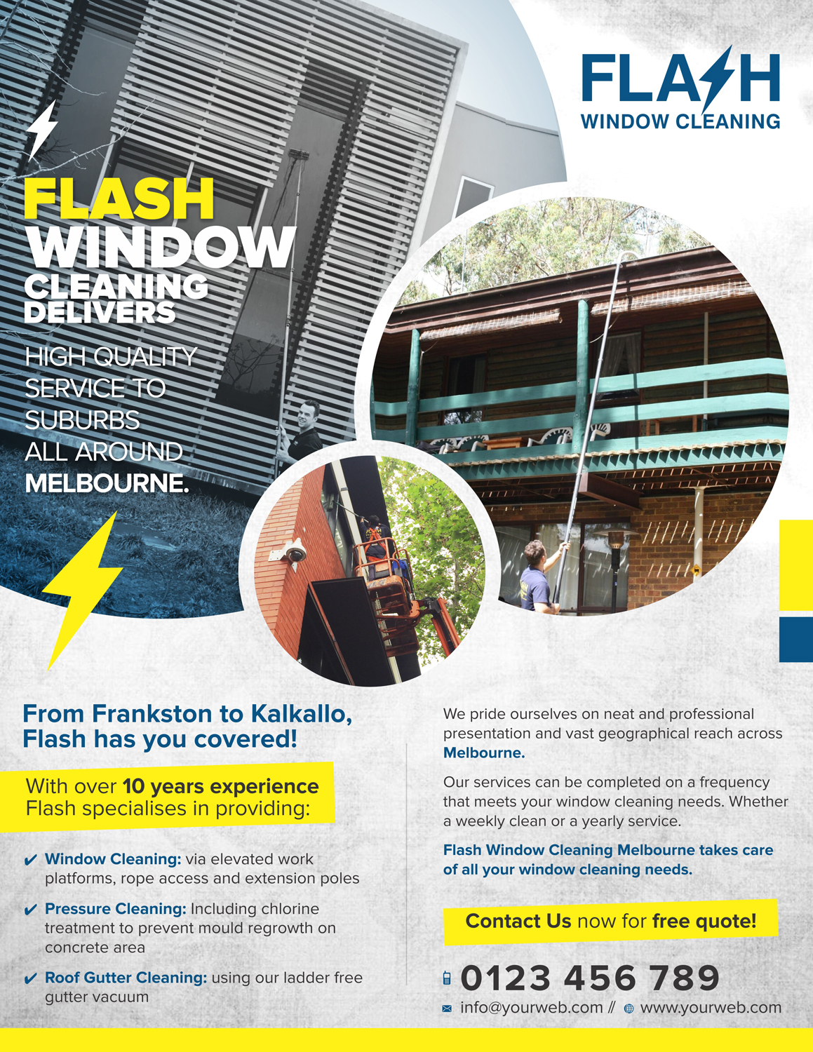 Signage Design by Marketing Wings for Flash Window Cleaning | Design #12694025