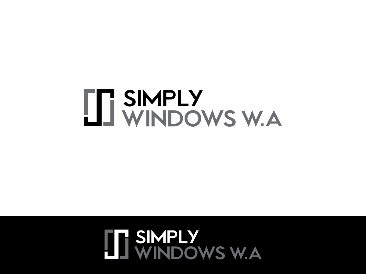 Logo Design by GBDESIGN for Simply Windows W.A | Design #12690737