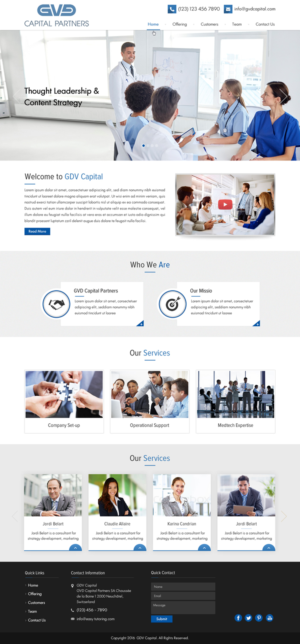 Web Design by Sbss for GVD Capital Partners SA | Design: #12718222