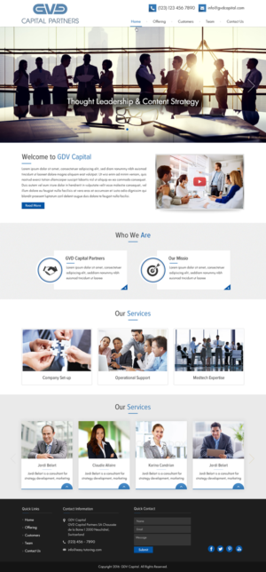 Web Design by Sbss for GVD Capital Partners SA | Design: #12718223