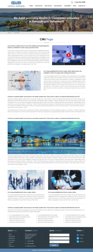 Web Design by Sbss for GVD Capital Partners SA | Design: #13093757
