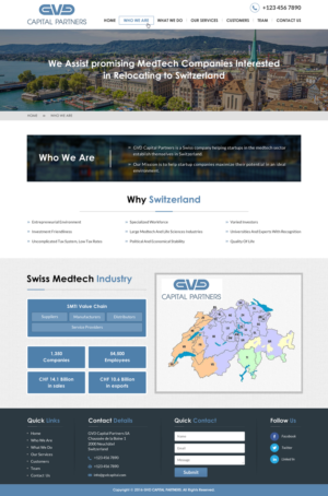 Web Design by Sbss for GVD Capital Partners SA | Design: #13093759