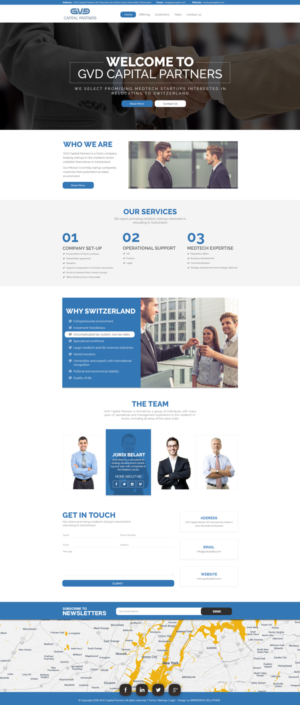 Web Design by Black Stallions Impressive Solutions for GVD Capital Partners SA | Design #12798059