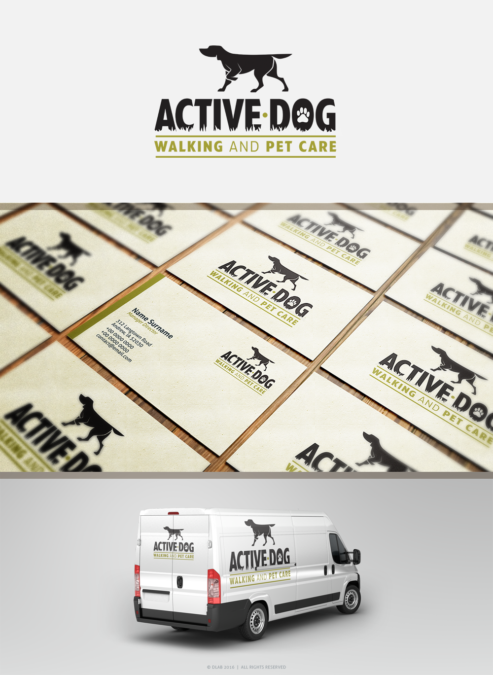 Logo Design by DLab™ for Active Dog Walking | Design #12788625