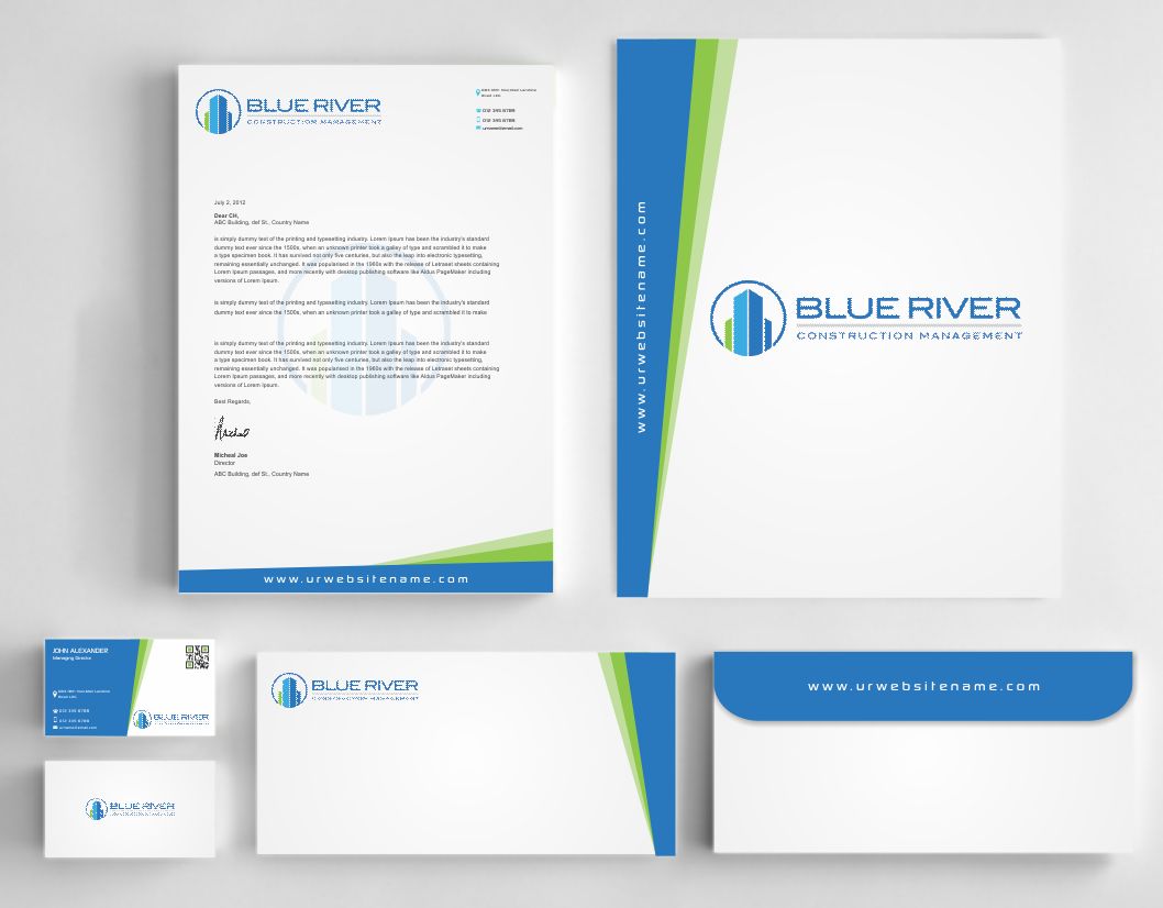 Design de Papeterie par AwsomeD pour The Blue River Group | Design #12740024