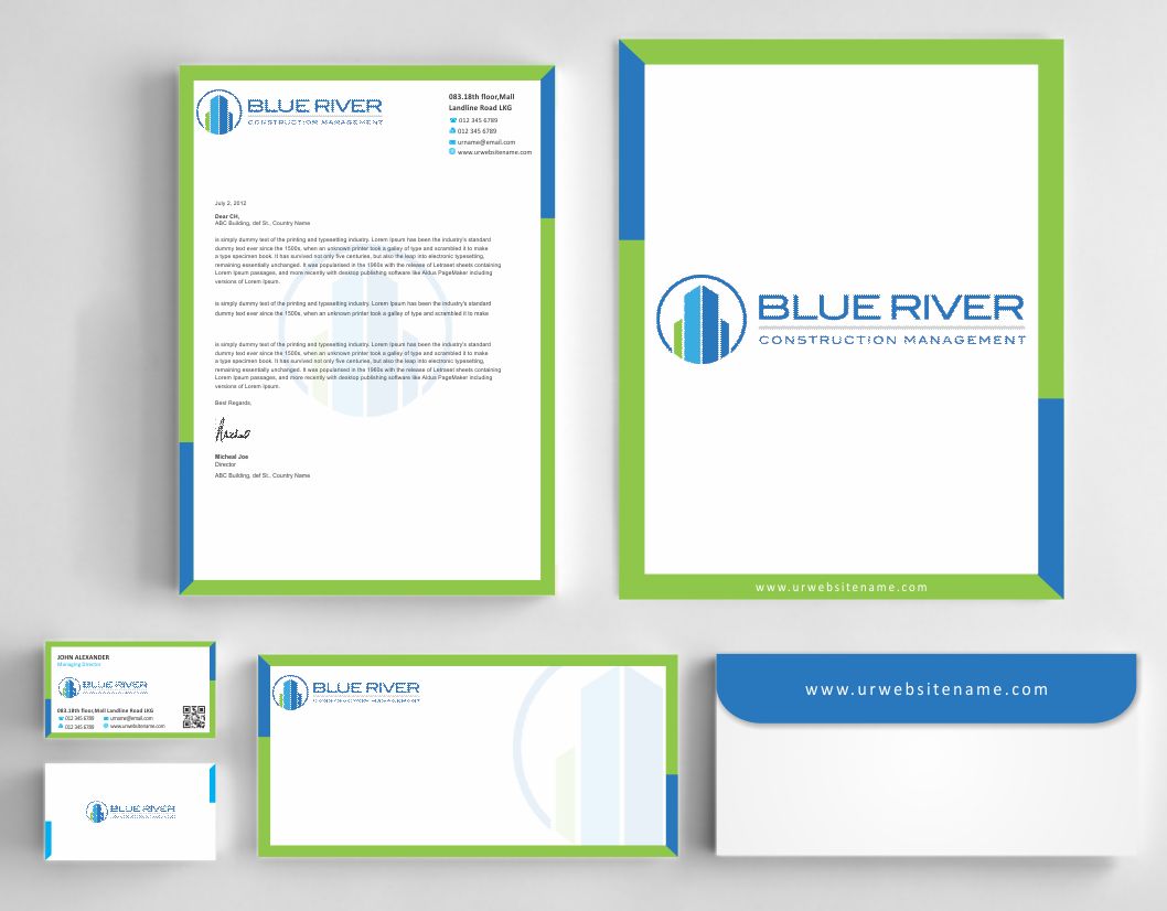Design de Papeterie par AwsomeD pour The Blue River Group | Design #12740034