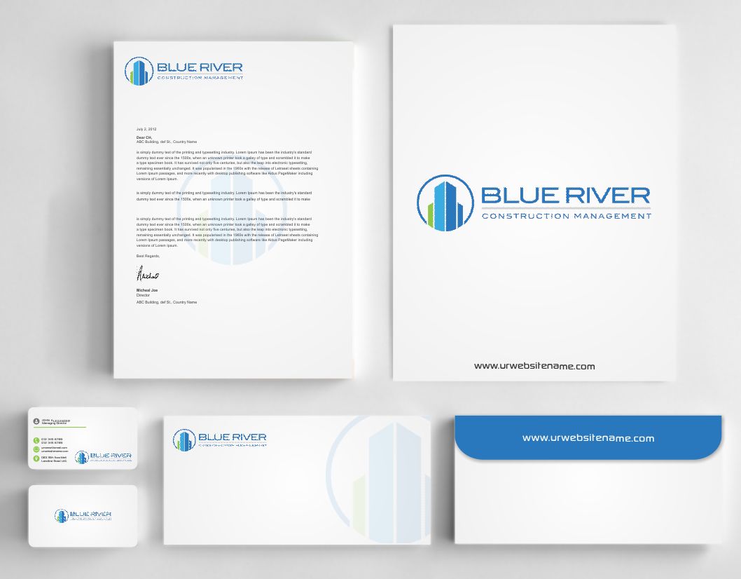 Stationery Design by AwsomeD for The Blue River Group | Design #12740038