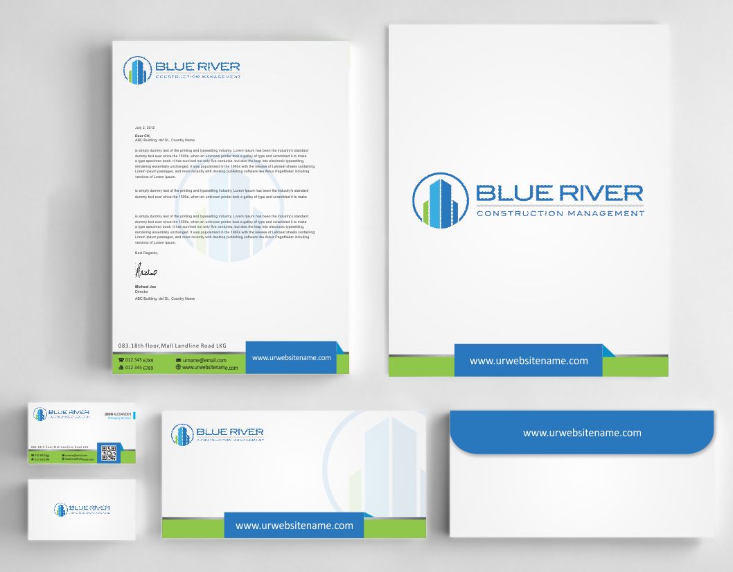 Stationery Design by AwsomeD for The Blue River Group | Design #12740044
