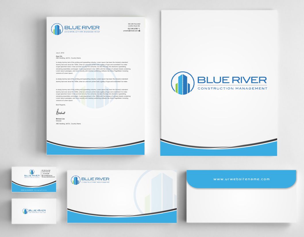 Diseño de Papelería por AwsomeD para The Blue River Group | Diseño #12740299