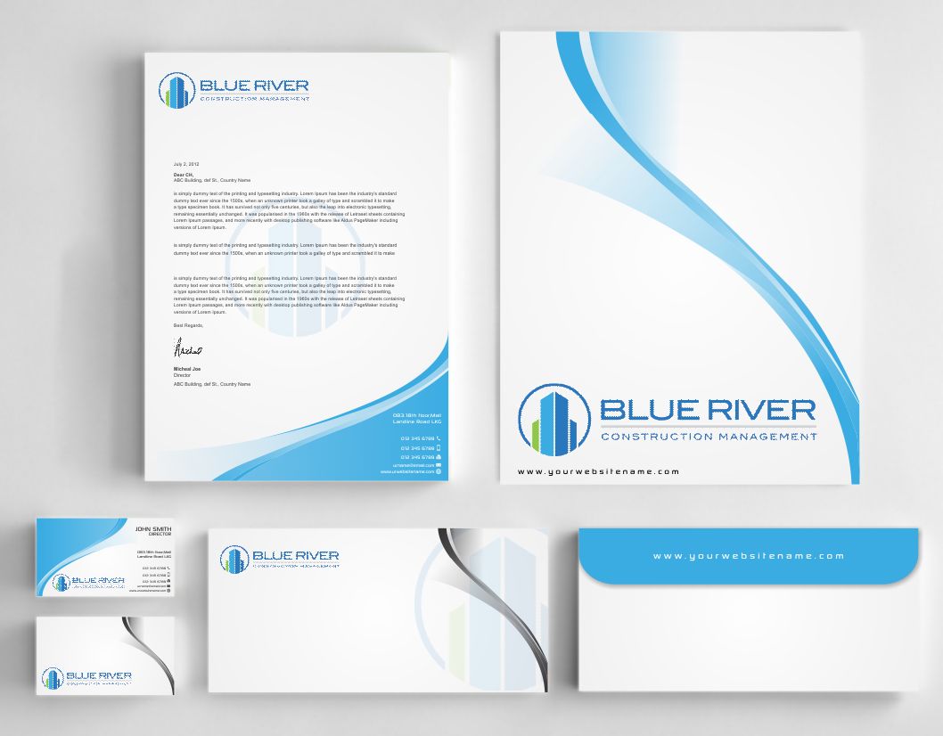 Diseño de Papelería por AwsomeD para The Blue River Group | Diseño #12740305