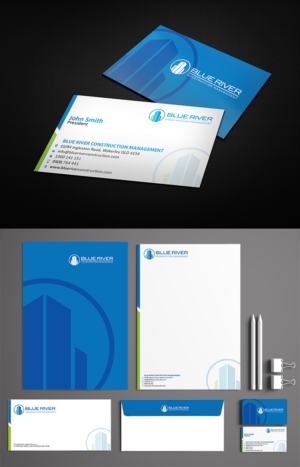 Stationery Design by  anshtoyj for The Blue River Group | Design #12709253