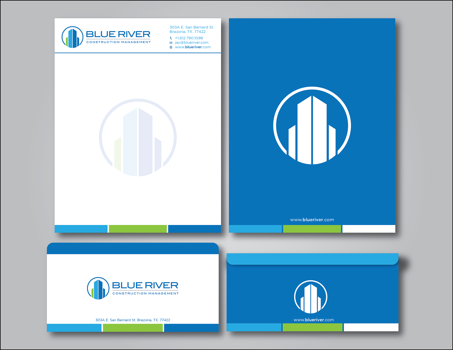 Stationery Design by Verified artistry (Design garden) for The Blue River Group | Design #12767986