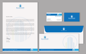 Stationery Design by chandrayaan.creative for The Blue River Group | Design: #12724538