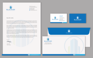 Stationery Design by chandrayaan.creative for The Blue River Group | Design: #12724541