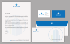 Diseño de Papelería por chandrayaan.creative para The Blue River Group | Diseño: #12724543
