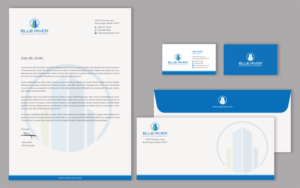 Diseño de Papelería por chandrayaan.creative para The Blue River Group | Diseño: #12724545