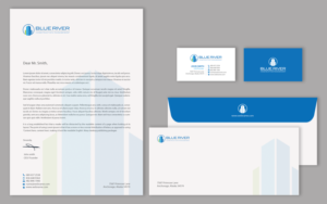 Diseño de Papelería por chandrayaan.creative para The Blue River Group | Diseño: #12726700