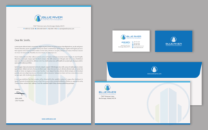 Stationery Design by chandrayaan.creative for The Blue River Group | Design: #12726704