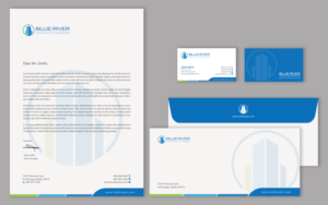 Stationery Design by chandrayaan.creative for The Blue River Group | Design: #12727312