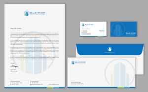Stationery Design by chandrayaan.creative for The Blue River Group | Design: #12727313
