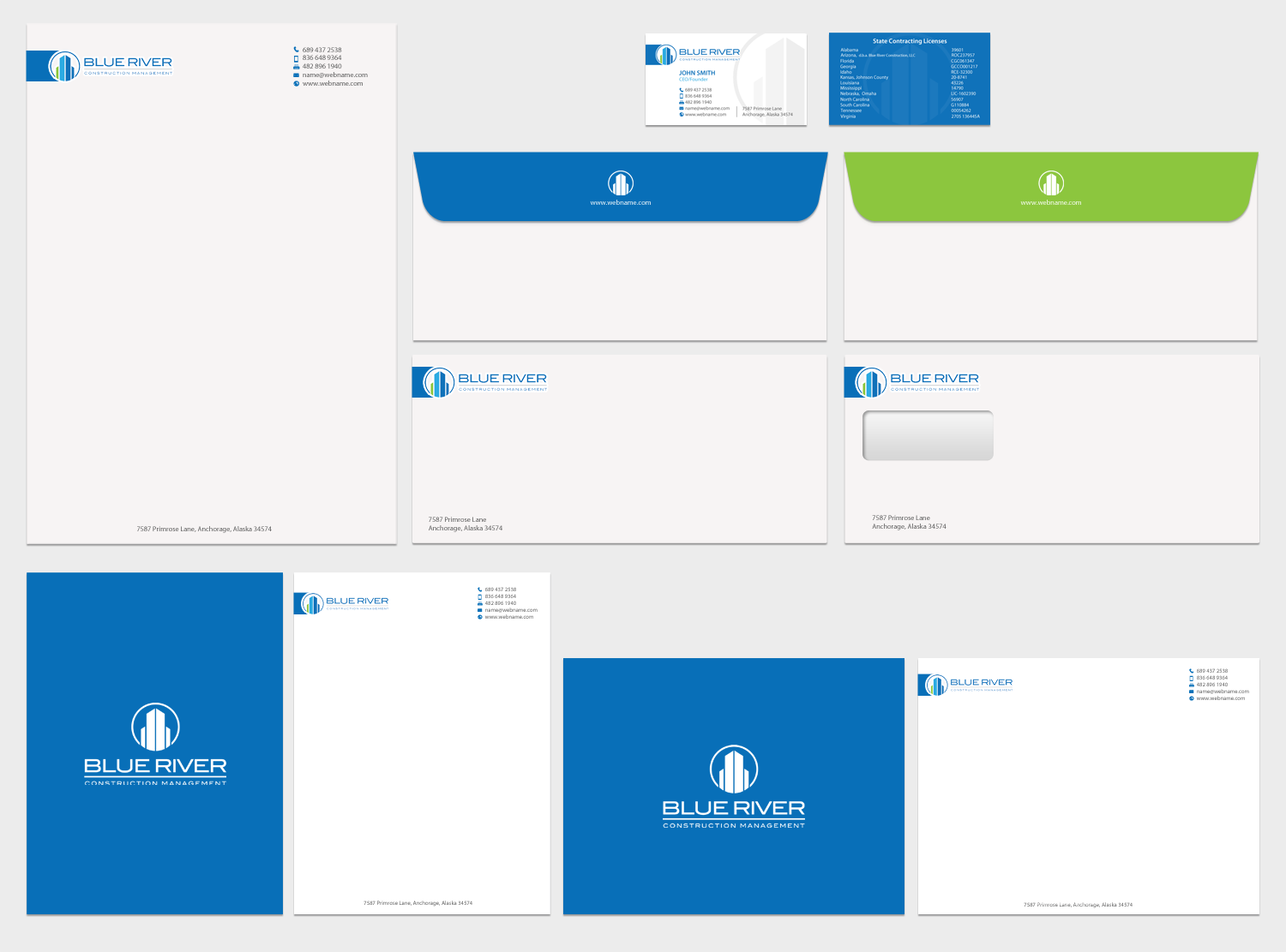 Stationery Design by chandrayaan.creative for The Blue River Group | Design #12765615