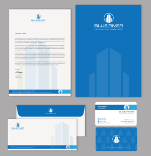 Stationery Design by chandrayaan.creative for The Blue River Group | Design: #13252323