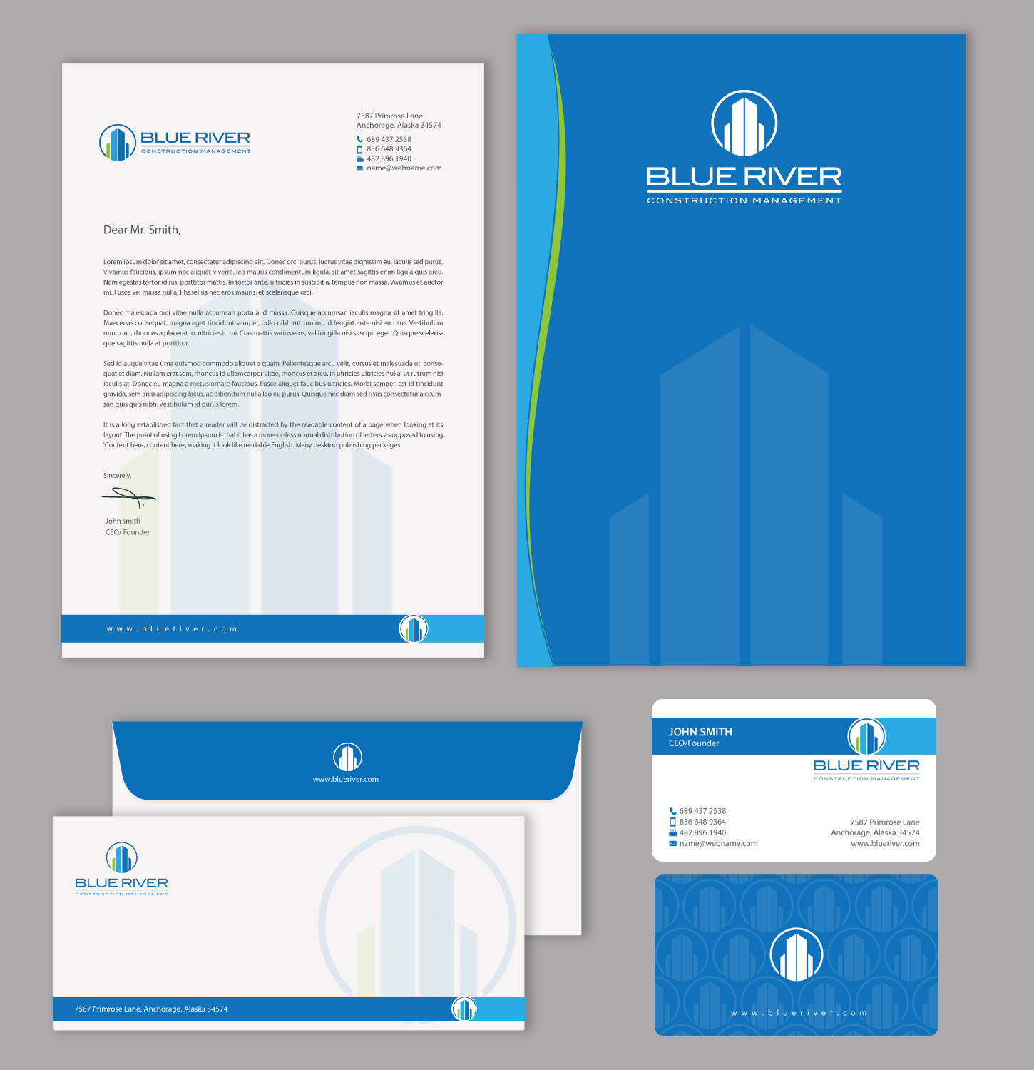 Stationery Design by chandrayaan.creative for The Blue River Group | Design #13275582