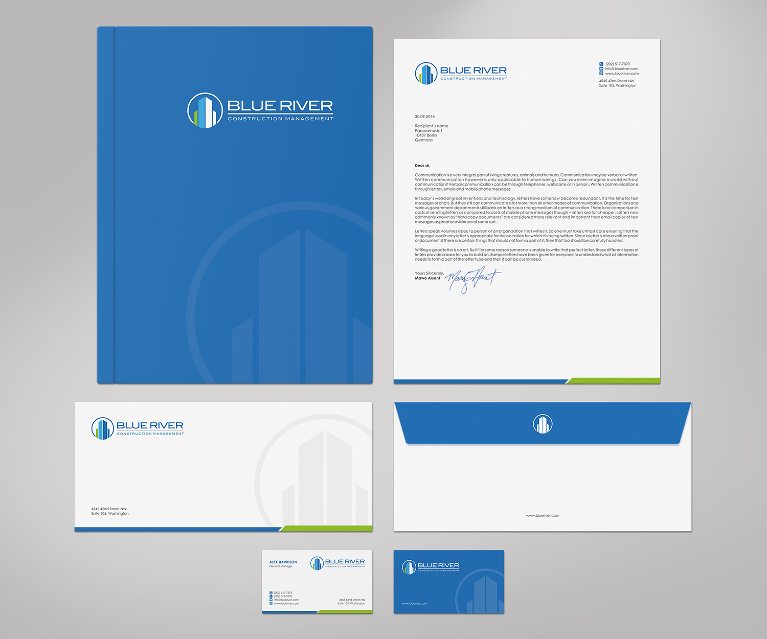 Stationery Design by logodentity for The Blue River Group | Design #12702715