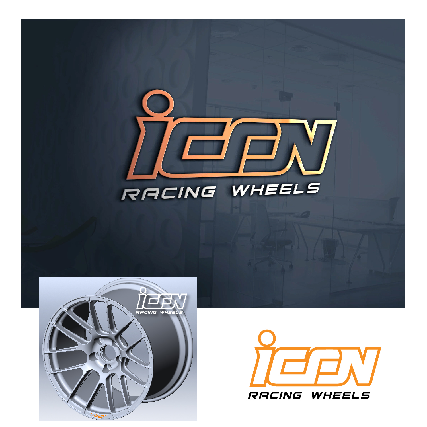 Logo Design by Jonpars for Icon Racing Wheels | Design #12698765