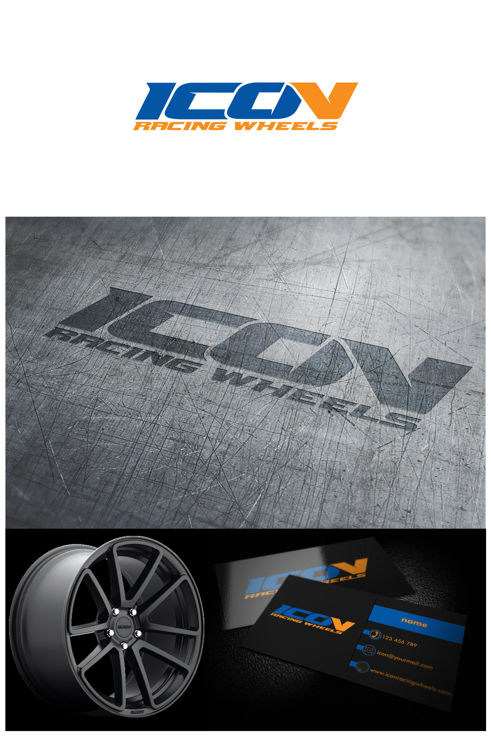 Logo Design by luckdesign for Icon Racing Wheels | Design #12713351