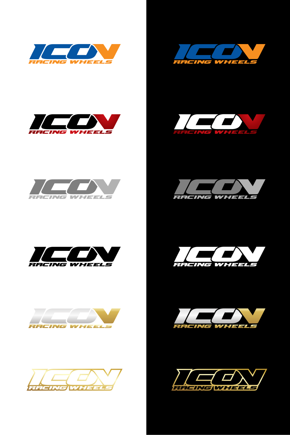 Logo Design by luckdesign for Icon Racing Wheels | Design #12742546