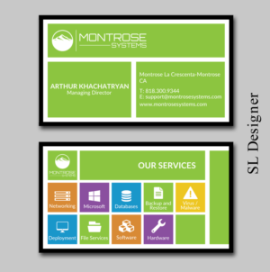 Business card for IT company | Business Card Design by SL Designer