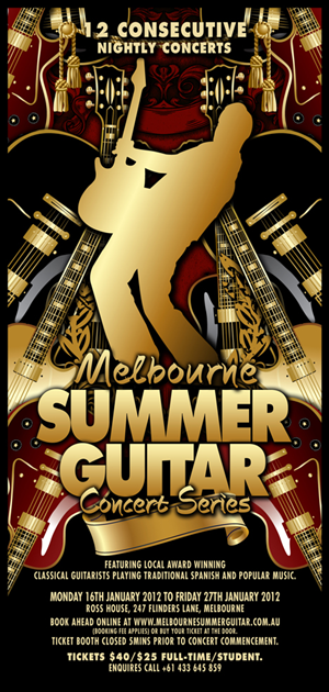 Melbourne Summer Guitar Series flyer | Design de Flyer par disign