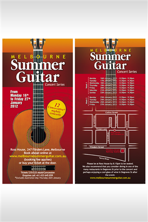 Melbourne Summer Guitar Series flyer | Design de Flyer par Andreev