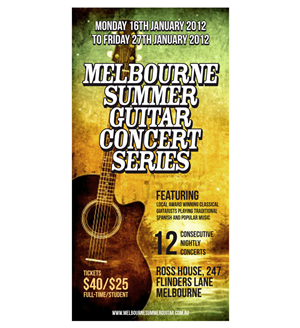 Melbourne Summer Guitar Series flyer | Design de Flyer par Atvento Graphics