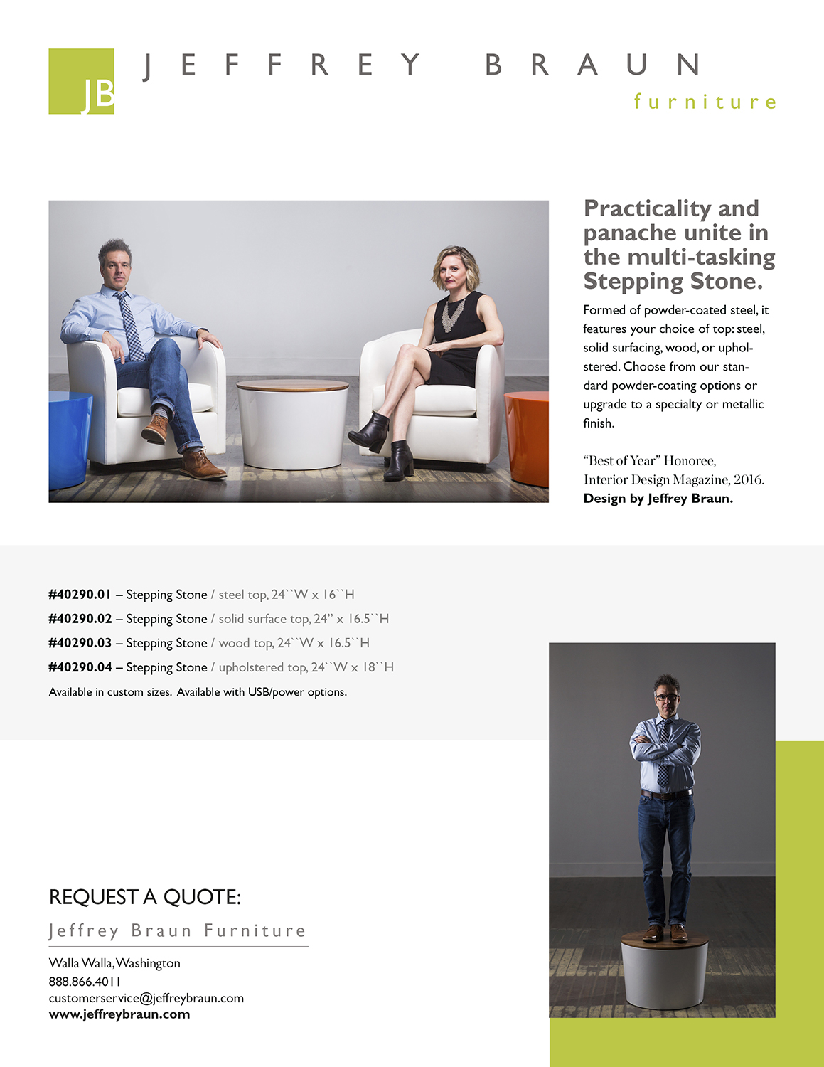 Modern Professional Furniture Flyer Design For Jeffrey Braun Flyer Design By Silvia Jordanova For Jeffrey Braun Furniture 13295463