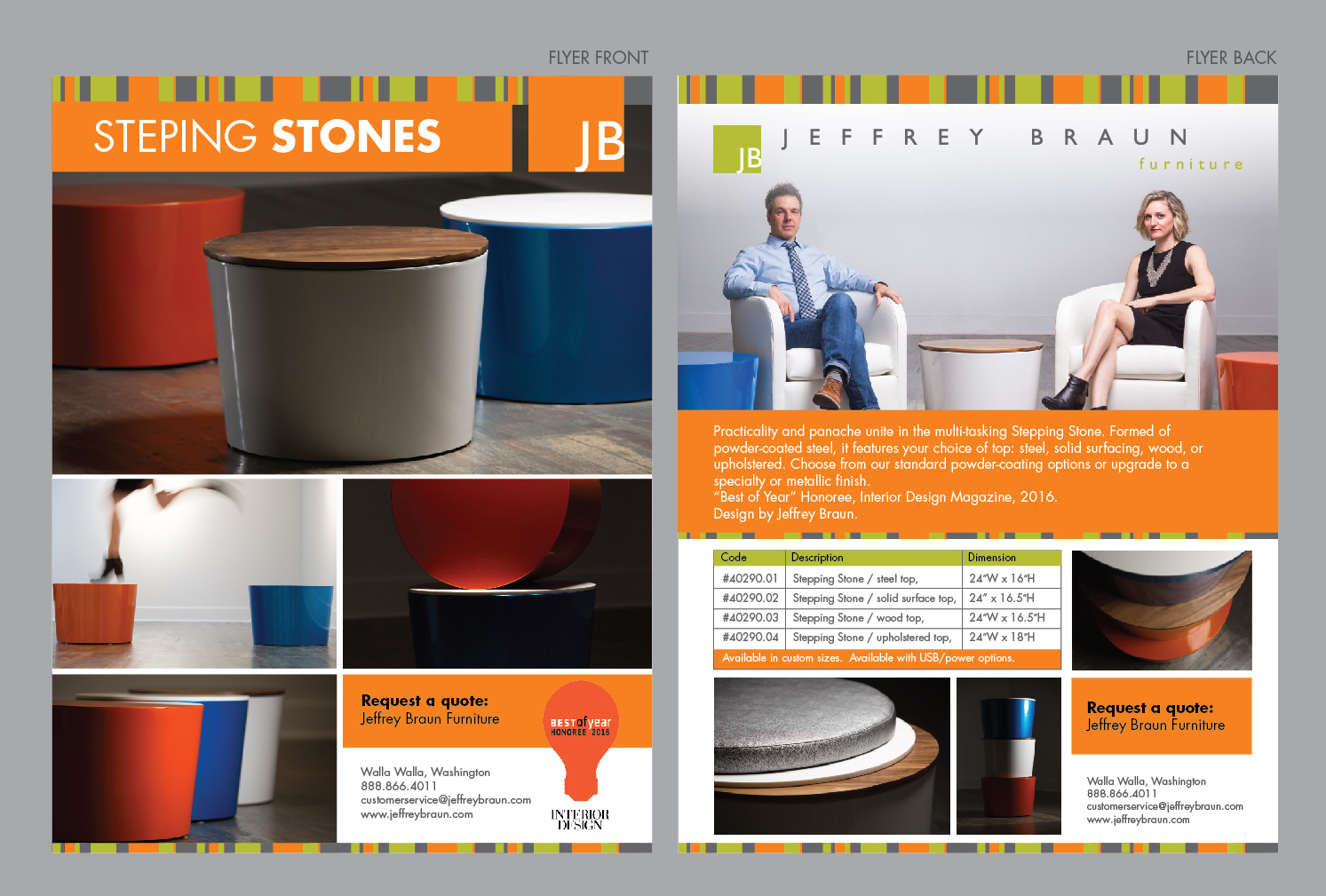 Flyer Design by Achiver for Jeffrey Braun Furniture | Design #13241689