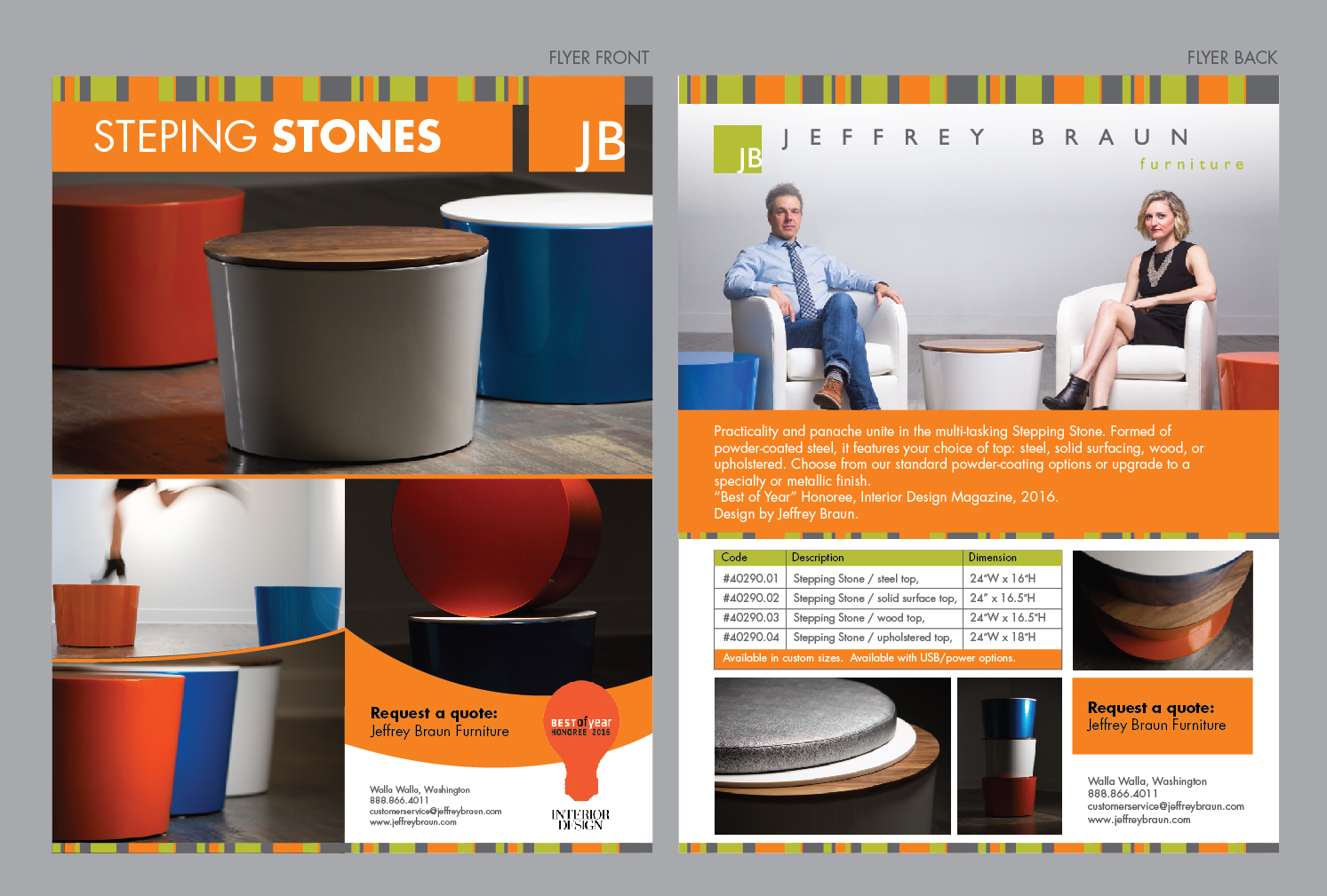 Flyer Design by Achiver for Jeffrey Braun Furniture | Design #13241690