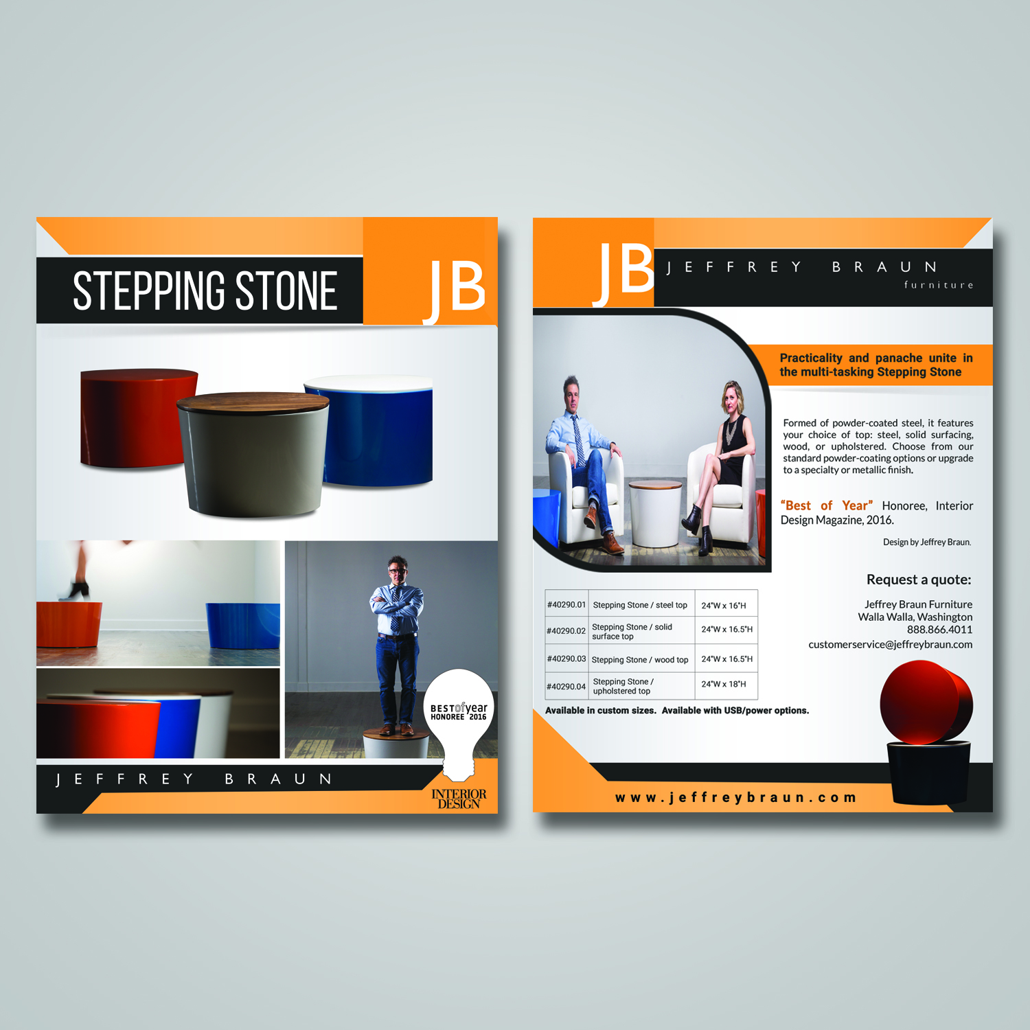 Flyer Design by debdesign for Jeffrey Braun Furniture | Design #13242769