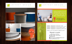 Flyer-Design von Black Machine Grafx für Jeffrey Braun Furniture | Design: #13242504