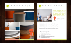 Flyer Design by Black Machine Grafx for Jeffrey Braun Furniture | Design: #13250611
