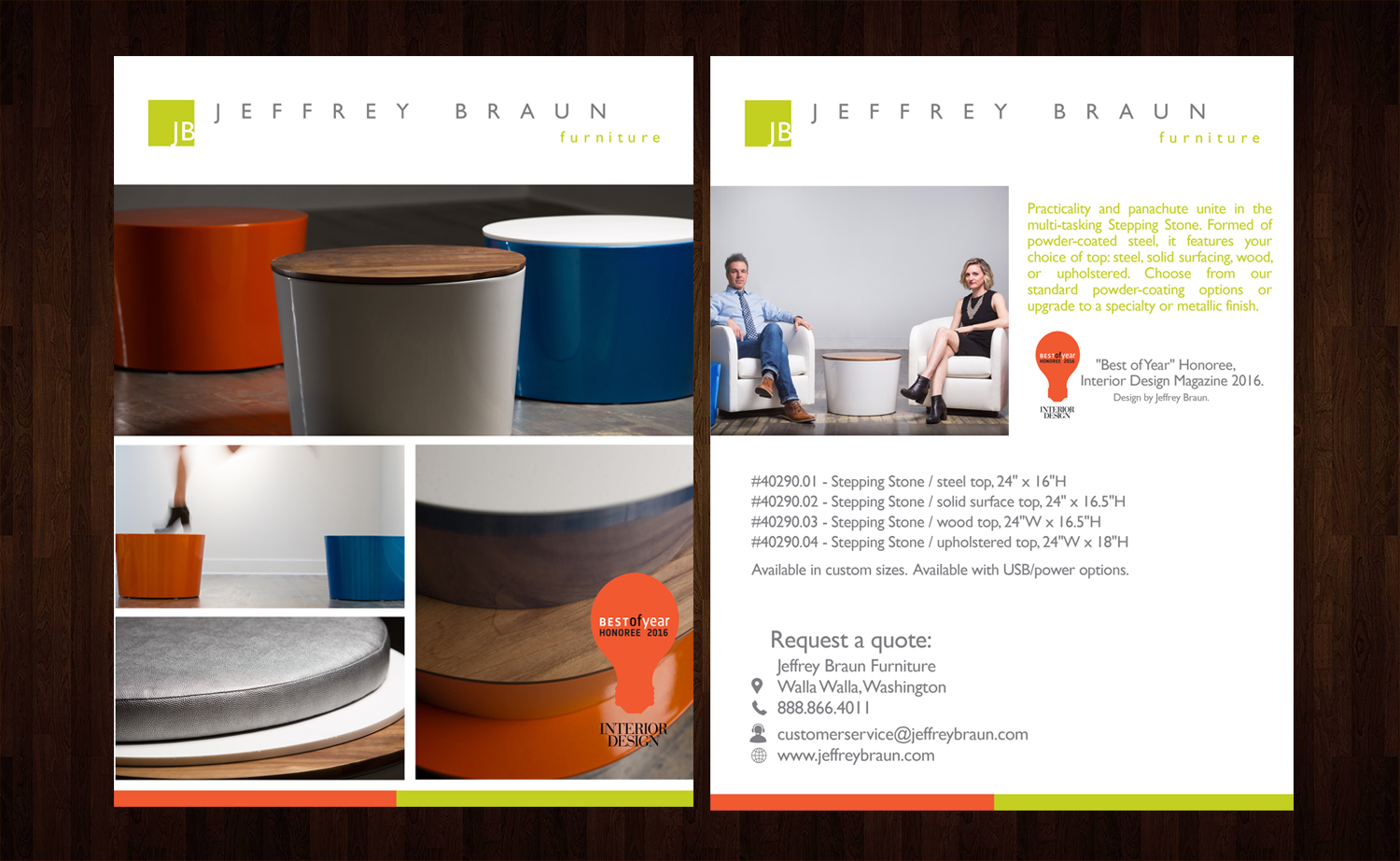 Flyer Design by Black Machine Grafx for Jeffrey Braun Furniture | Design #13251495