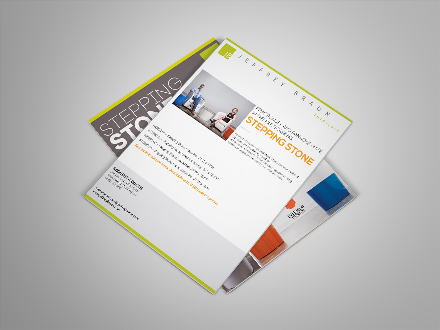 Flyer Design by Sachin Rupasinghe for Jeffrey Braun Furniture | Design #13287822