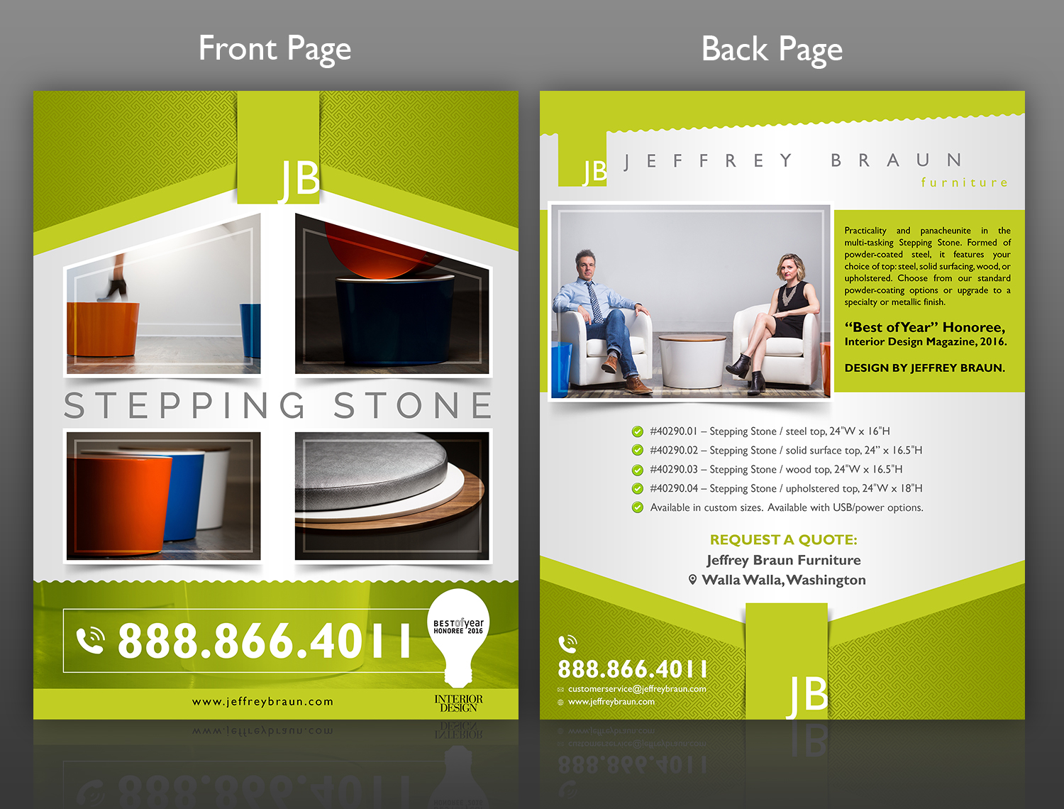 Flyer Design by SAI DESIGNS for Jeffrey Braun Furniture | Design #13244873