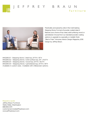 Flyer Design by violet7chang for Jeffrey Braun Furniture | Design: #13266143