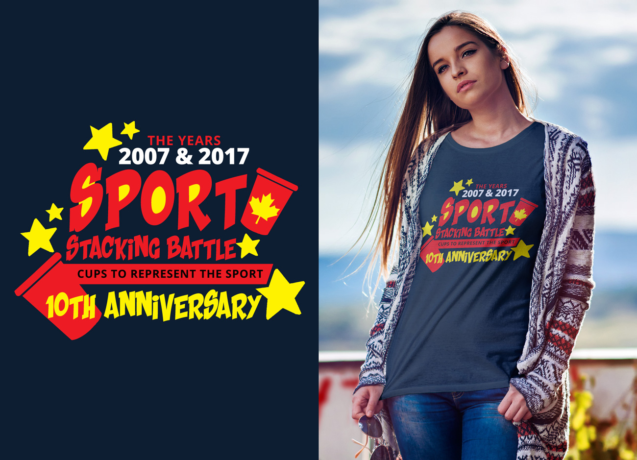 T-Shirt-Design von Impressive Solutions für Sport Stacking Canada | Design #12761738