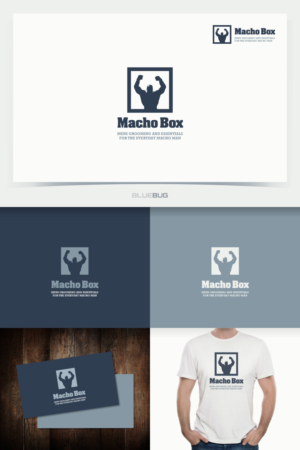 Macho Box    mens grooming and essentials box for the everyday macho man | Logo Design by SilverFire