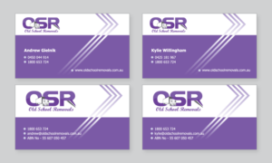 Design de Carte de Visite par SoraZG pour Old School Removals Pty Ltd | Design : #12741695