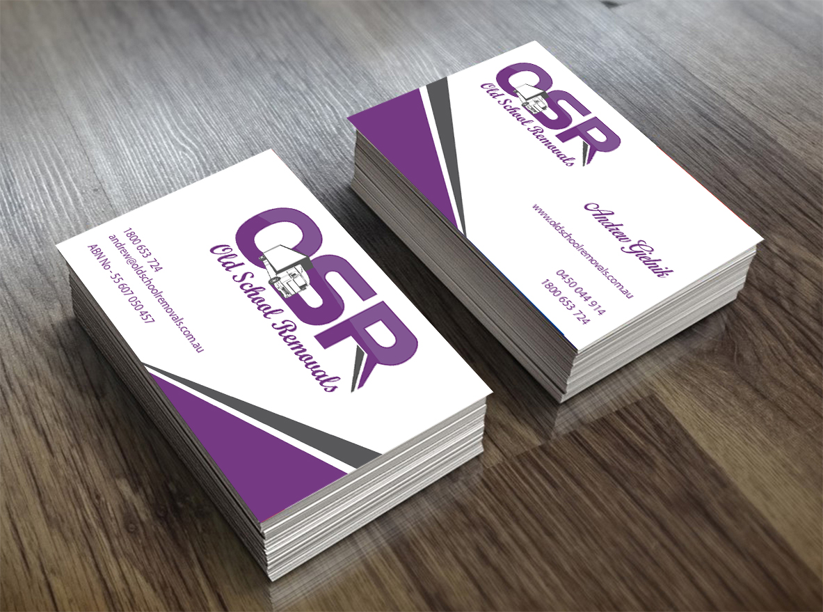 Diseño de Tarjeta de Presentación por shyamalart para Old School Removals Pty Ltd | Diseño #12714033